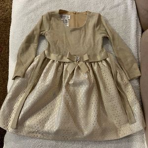 Gold formal Toddler dress